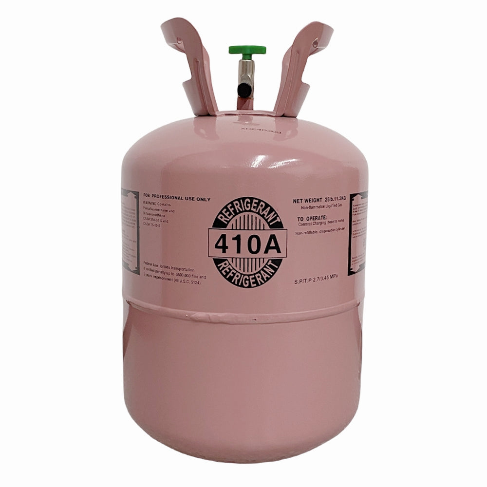 25Lb R410A Refrigerant Freon for Air Conditioners -  Steel Cylinder Packaging Tank